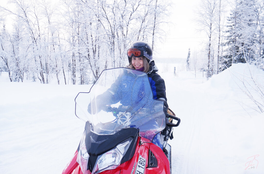 瑞典 自助 雪上摩托 冰旅館參觀 | 第一次騎雪上摩托車就上手
